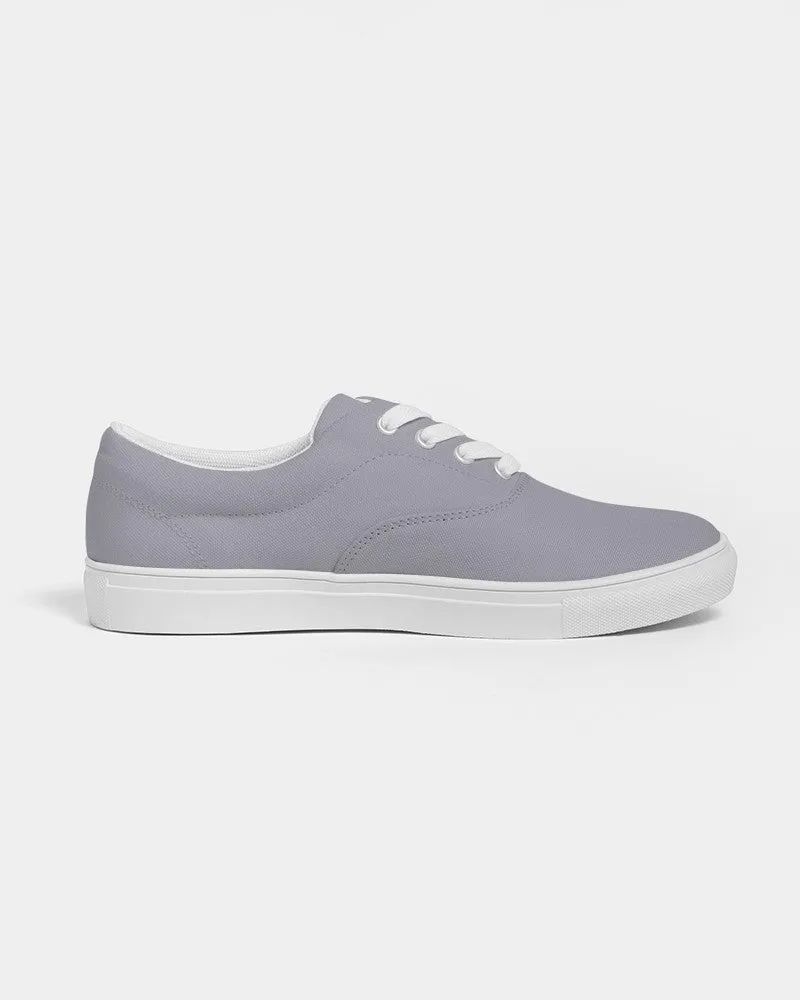 Shaded Pale Blue Gray Canvas Sneakers | Women's | C10M10Y0K30