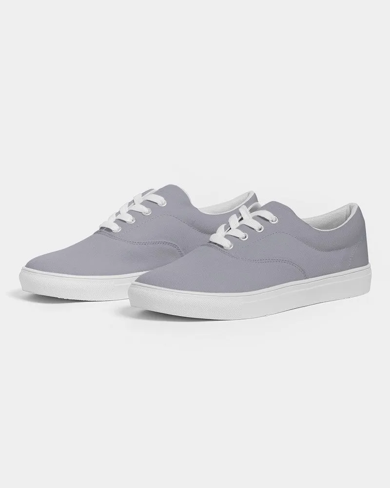 Shaded Pale Blue Gray Canvas Sneakers | Women's | C10M10Y0K30
