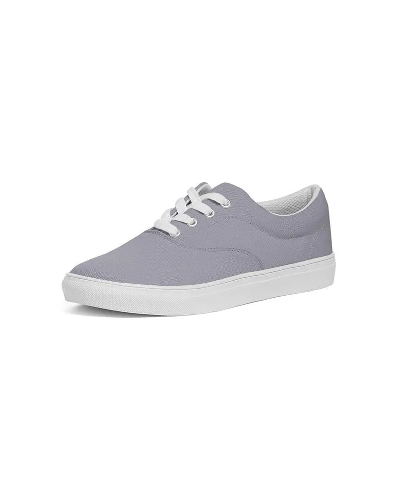 Shaded Pale Blue Gray Canvas Sneakers | Women's | C10M10Y0K30