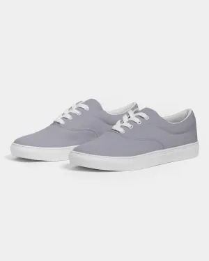 Shaded Pale Blue Gray Canvas Sneakers | Women's | C10M10Y0K30