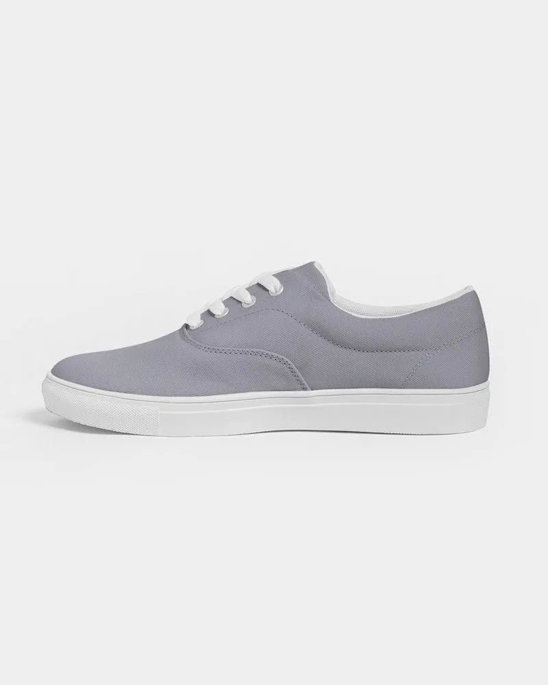 Shaded Pale Blue Gray Canvas Sneakers | Women's | C10M10Y0K30