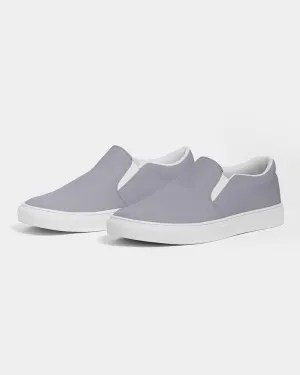 Shaded Pale Blue Gray Slip-On Canvas Sneakers | Men's | C10M10Y0K30