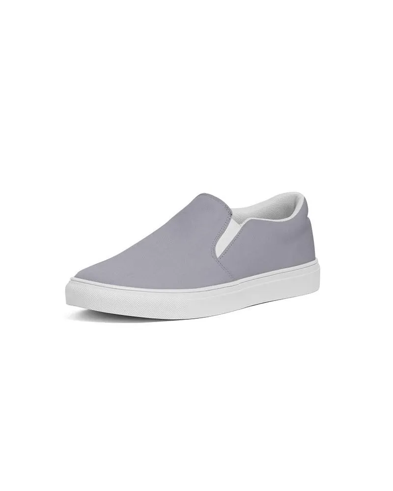 Shaded Pale Blue Gray Slip-On Canvas Sneakers | Men's | C10M10Y0K30