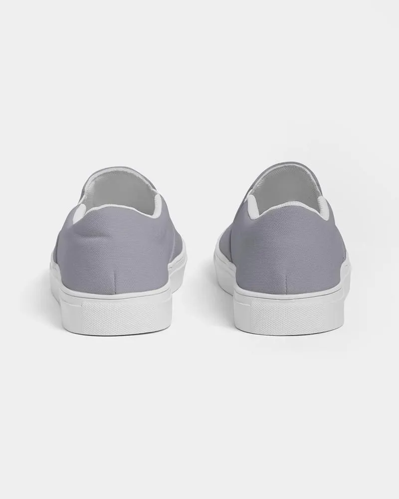 Shaded Pale Blue Gray Slip-On Canvas Sneakers | Men's | C10M10Y0K30
