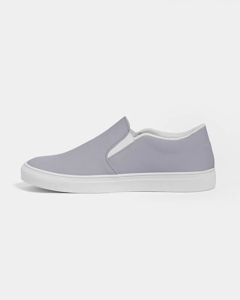 Shaded Pale Blue Gray Slip-On Canvas Sneakers | Men's | C10M10Y0K30