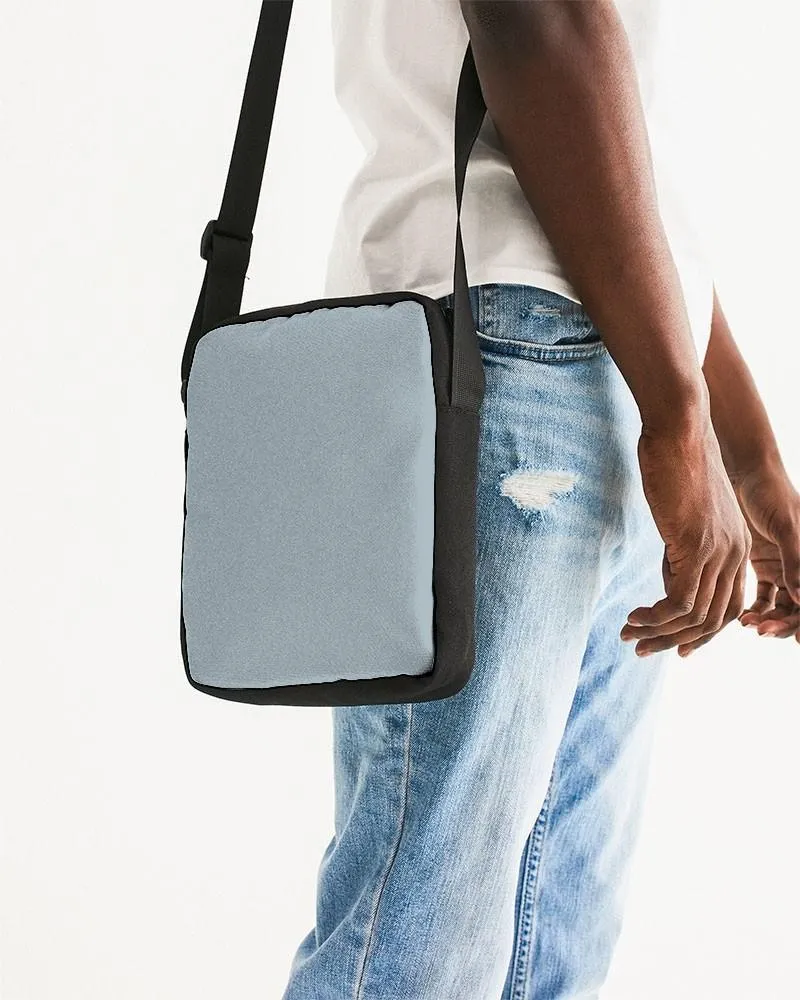 Shaded Pale Cyan Gray Messenger Pouch | C10M0Y0K30