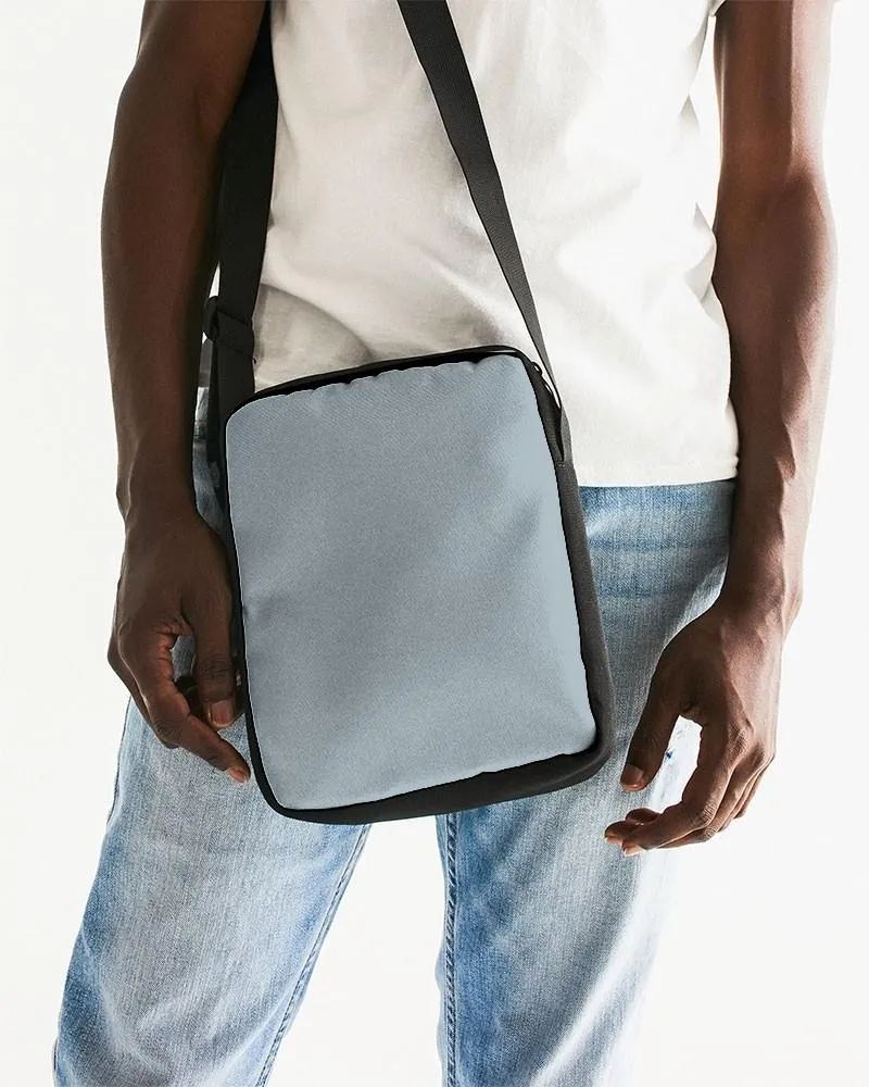 Shaded Pale Cyan Gray Messenger Pouch | C10M0Y0K30