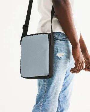 Shaded Pale Cyan Gray Messenger Pouch | C10M0Y0K30