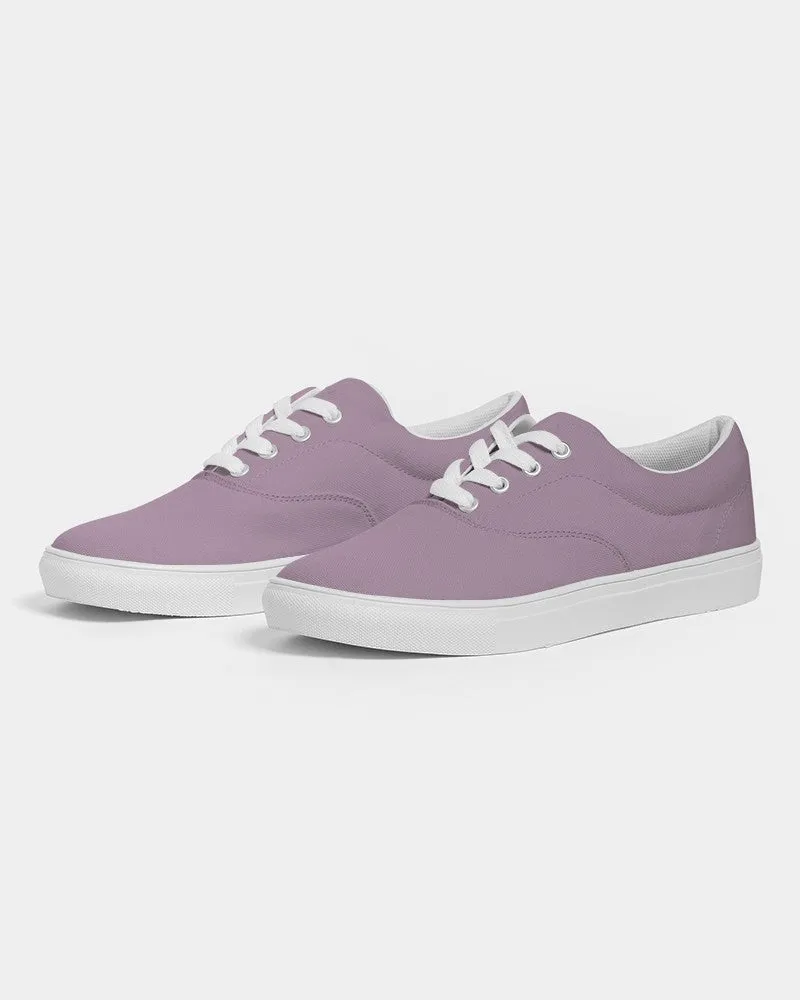 Shaded Pale Pastel Purple Gray Canvas Sneakers | Women's | C8M30Y0K30