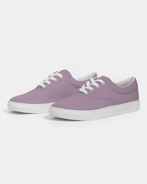 Shaded Pale Pastel Purple Gray Canvas Sneakers | Women's | C8M30Y0K30