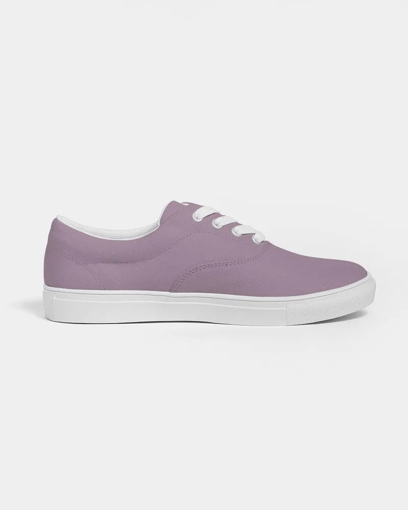 Shaded Pale Pastel Purple Gray Canvas Sneakers | Women's | C8M30Y0K30