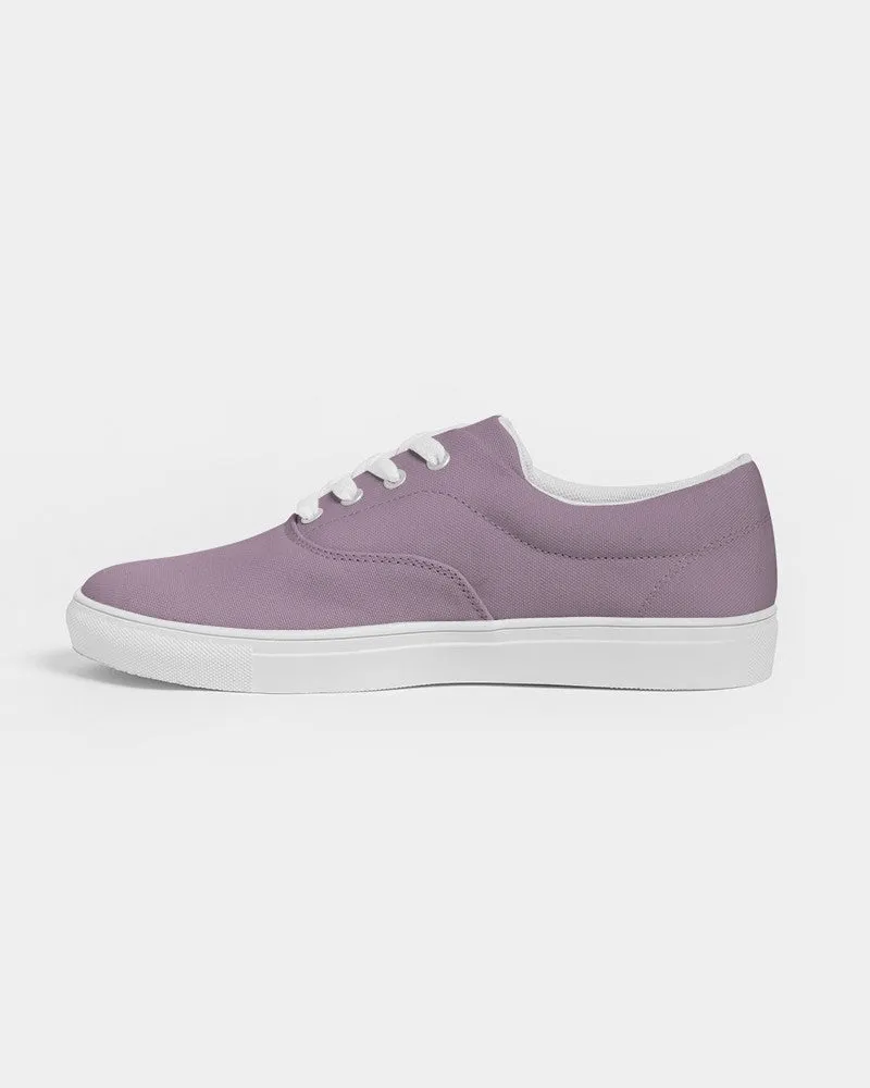 Shaded Pale Pastel Purple Gray Canvas Sneakers | Women's | C8M30Y0K30