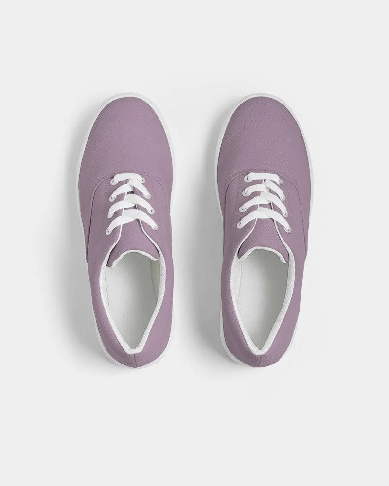 Shaded Pale Pastel Purple Gray Canvas Sneakers | Women's | C8M30Y0K30