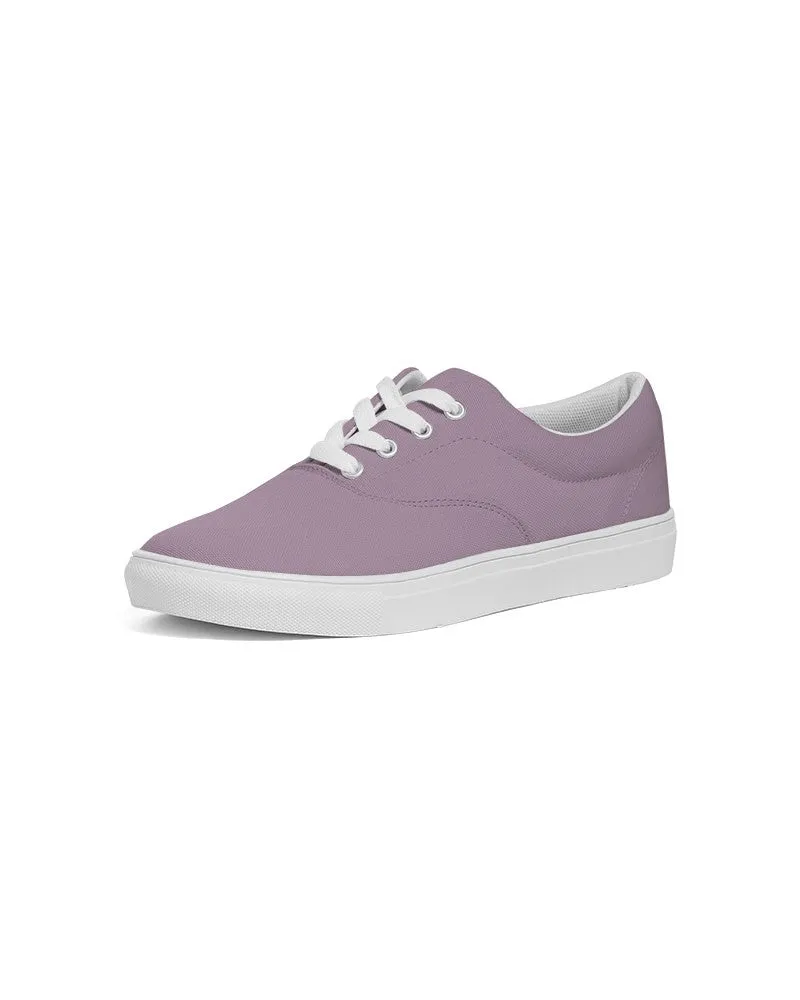 Shaded Pale Pastel Purple Gray Canvas Sneakers | Women's | C8M30Y0K30