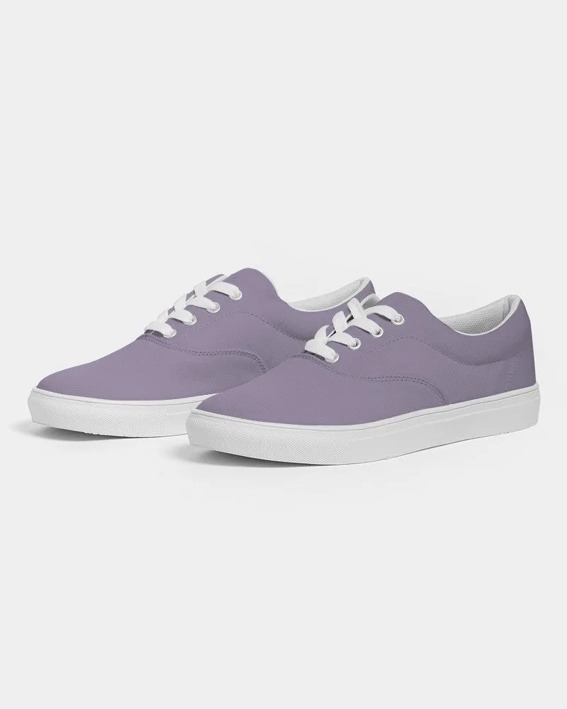 Shaded Pale Pastel Violet Gray Canvas Sneakers | Women's | C22M30Y0K30