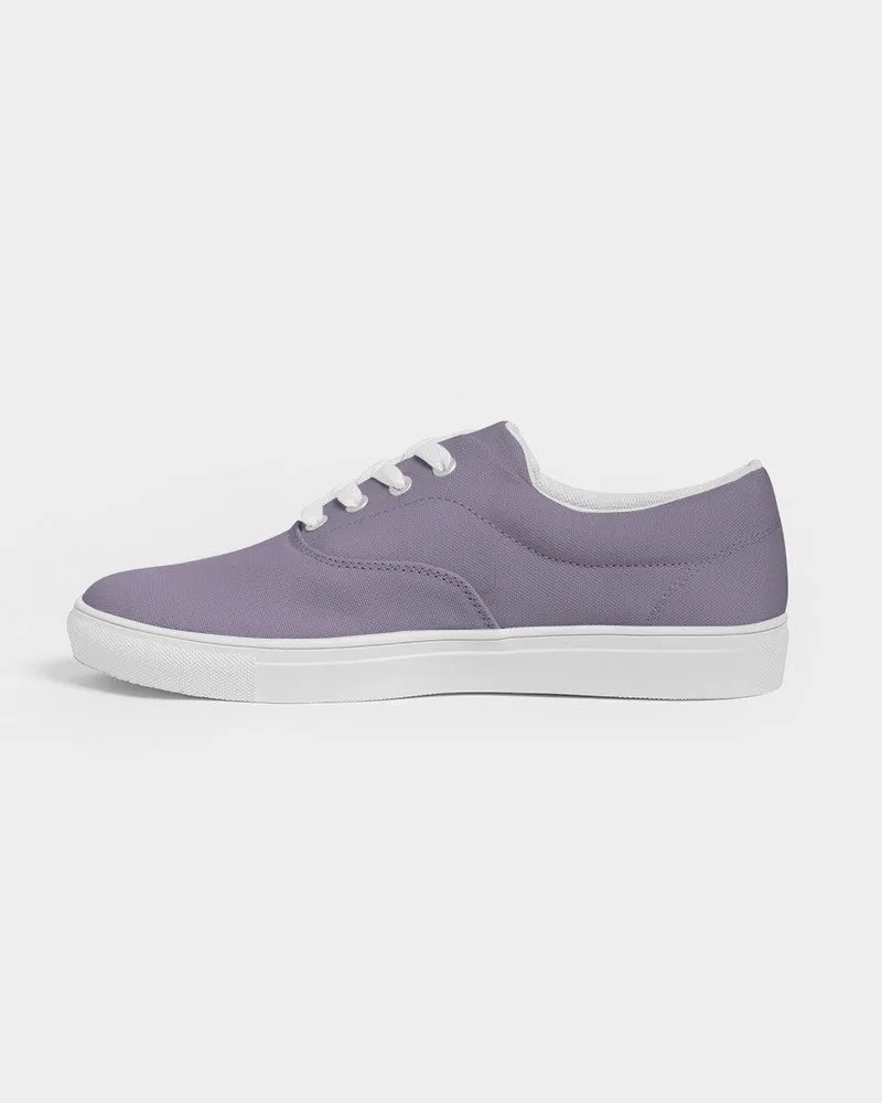 Shaded Pale Pastel Violet Gray Canvas Sneakers | Women's | C22M30Y0K30