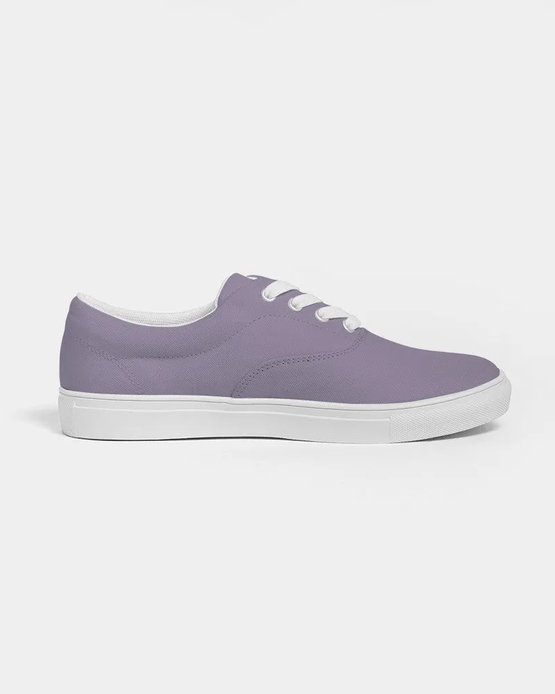 Shaded Pale Pastel Violet Gray Canvas Sneakers | Women's | C22M30Y0K30