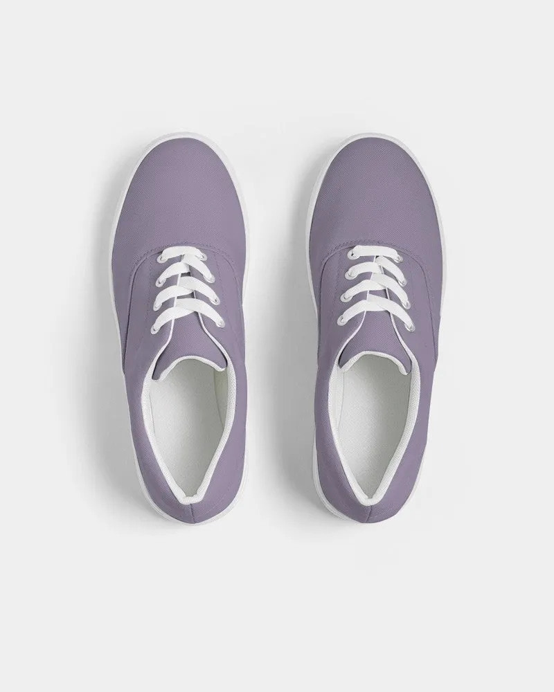 Shaded Pale Pastel Violet Gray Canvas Sneakers | Women's | C22M30Y0K30