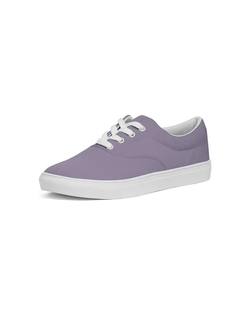 Shaded Pale Pastel Violet Gray Canvas Sneakers | Women's | C22M30Y0K30