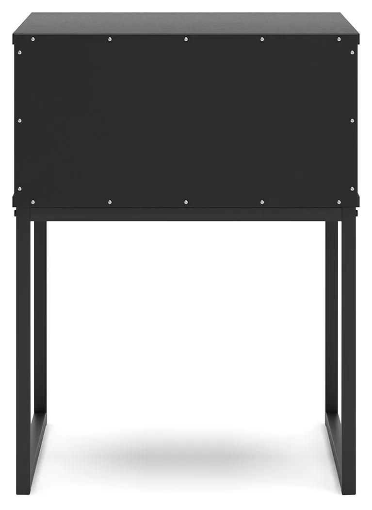 Socalle Queen Panel Platform Bed with Dresser and Nightstand in Black