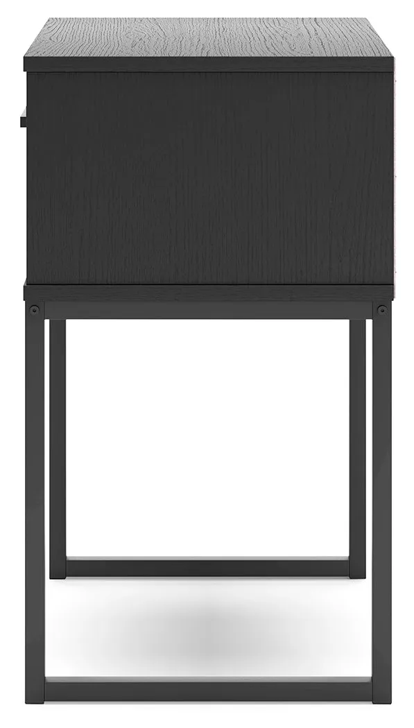 Socalle Queen Panel Platform Bed with Dresser and Nightstand in Black