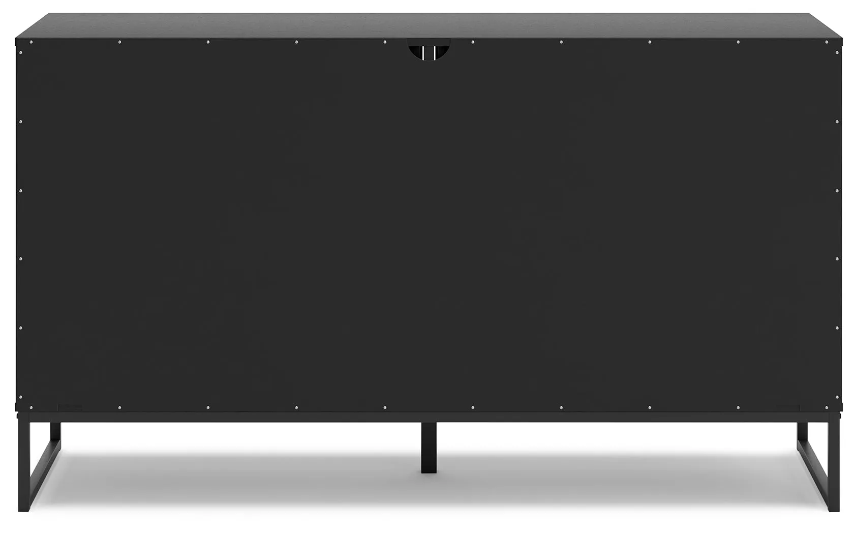 Socalle Queen Panel Platform Bed with Dresser and Nightstand in Black