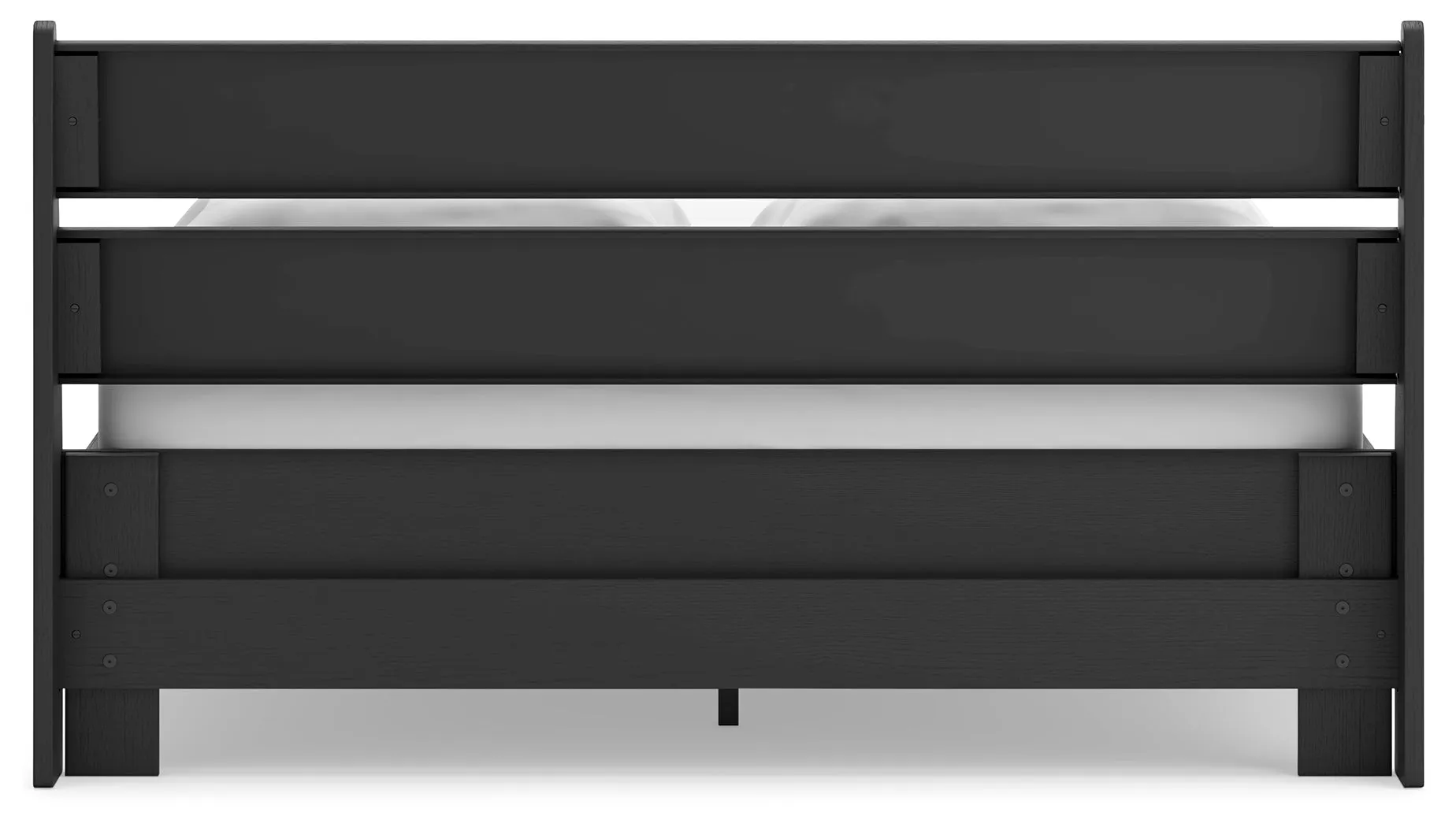 Socalle Queen Panel Platform Bed with Dresser and Nightstand in Black