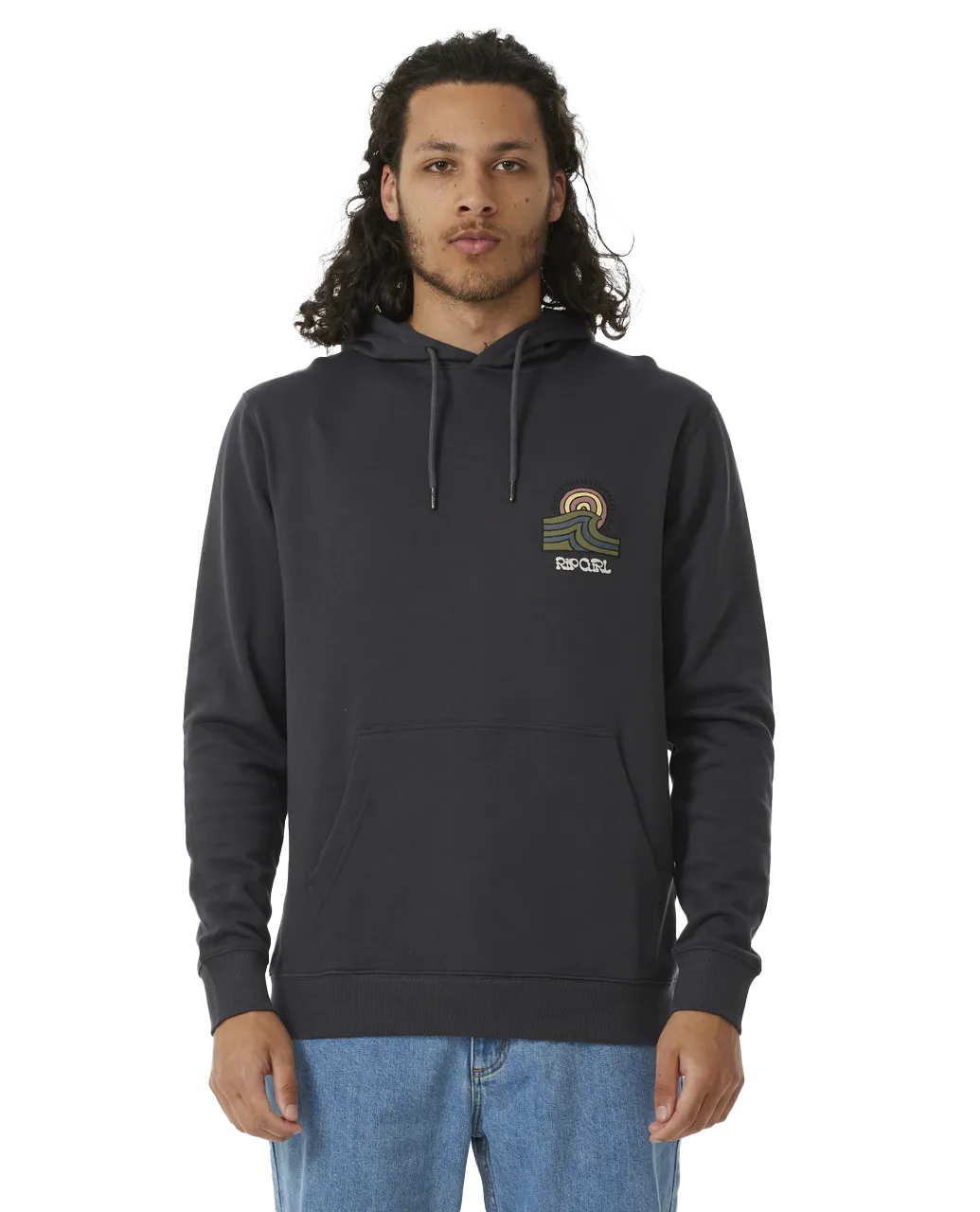 SWC Hays & Razed Hoodie in Washed Black