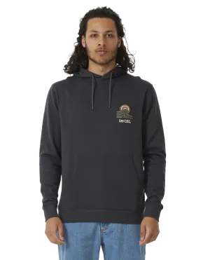 SWC Hays & Razed Hoodie in Washed Black
