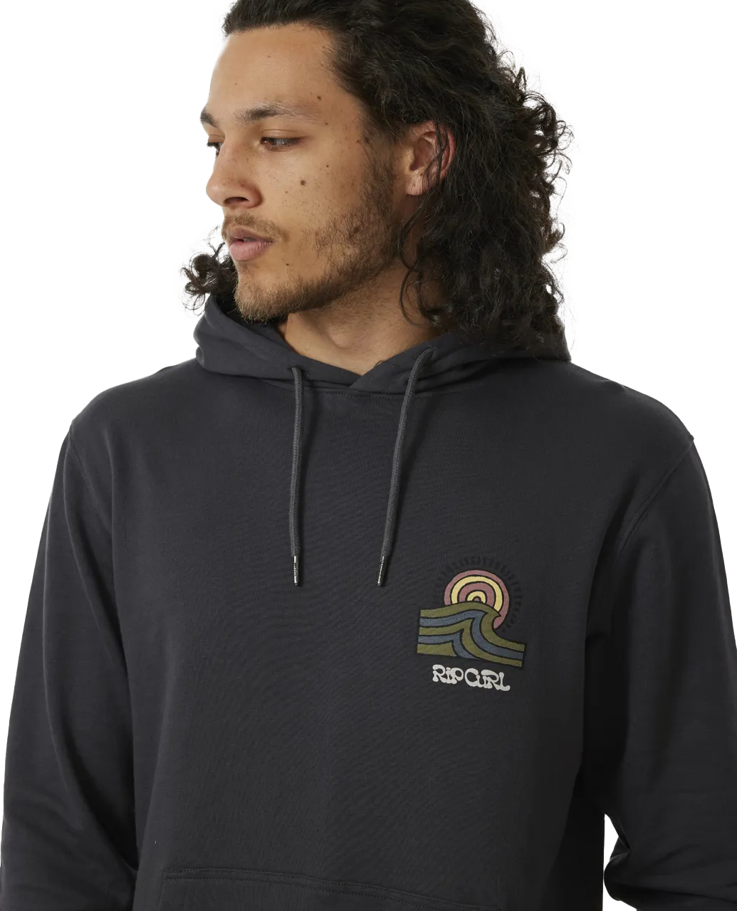 SWC Hays & Razed Hoodie in Washed Black