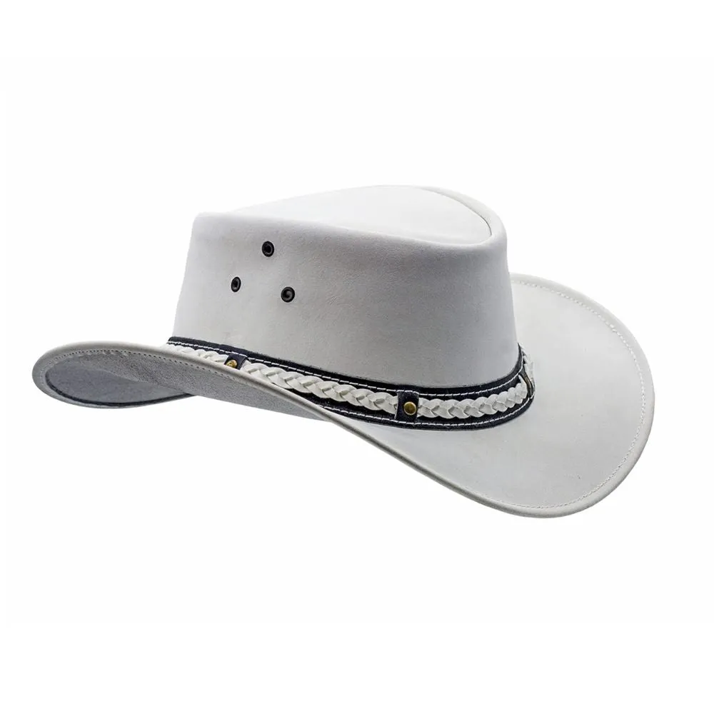 Vintage-Inspire Leather Top Hat