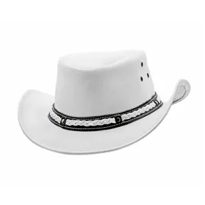 Vintage-Inspire Leather Top Hat