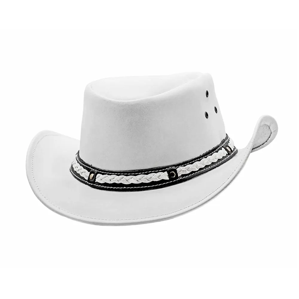 Vintage-Inspire Leather Top Hat